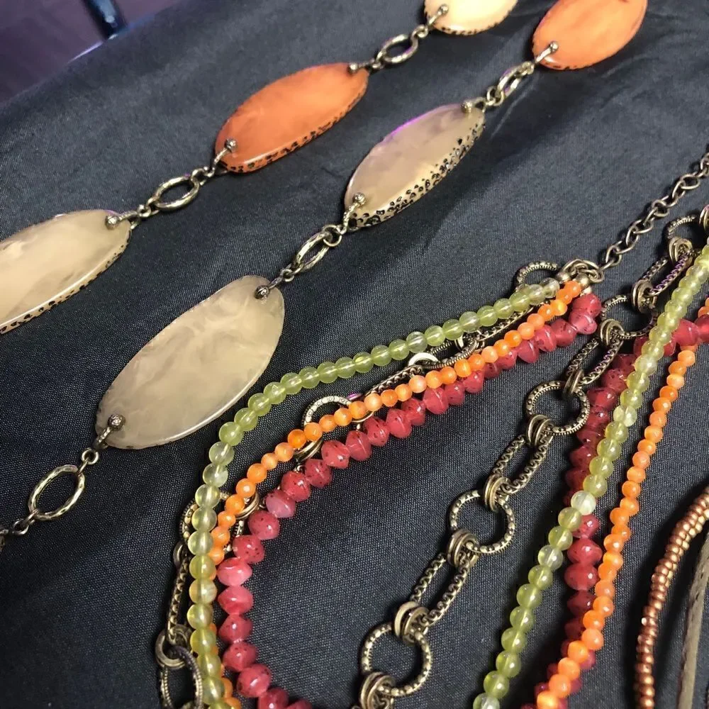 Brown tone necklaces